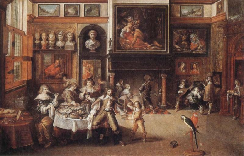 Frans Francken II Supper at the House of Burgomaster Rockox China oil painting art